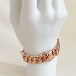 MARC JACOBS RoseGold Tone Katie Logo Link Bracelet NWT